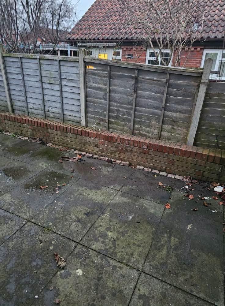 Patio after clearance