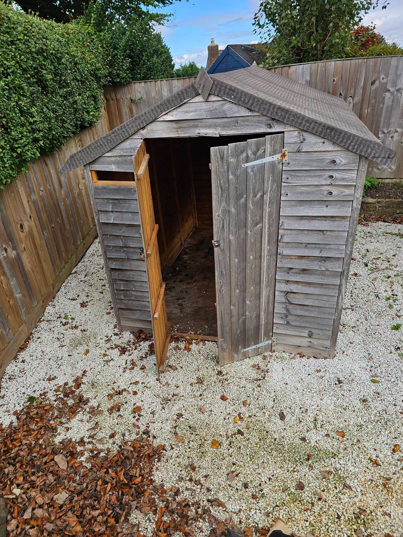 Before: garden shed